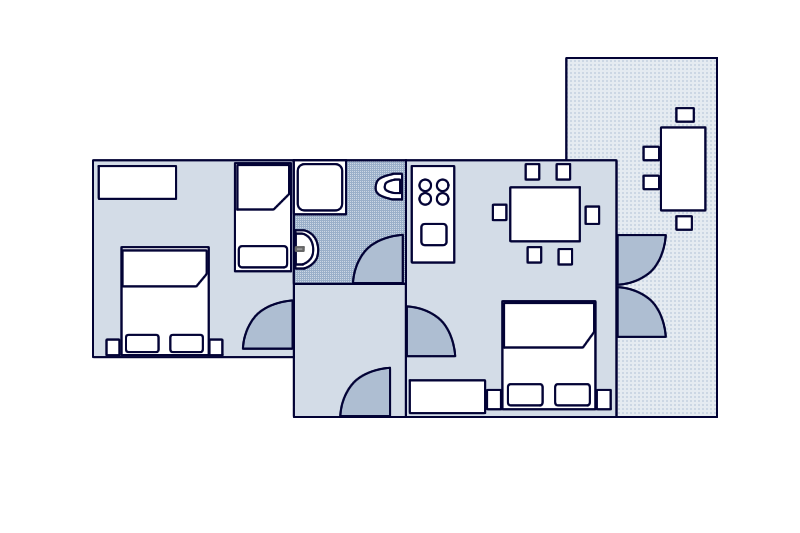 Appartement - A3 - Typ/2+3  Grundriss