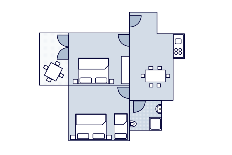 Apartman - A5 - Typ/2+3  Tlocrt